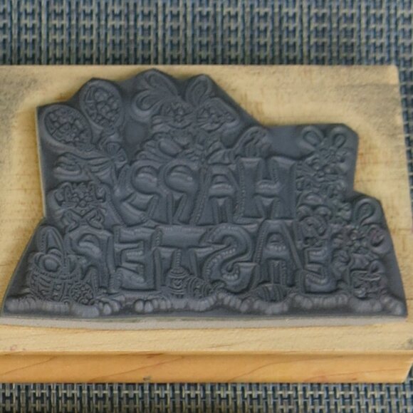 Vintage Easter Thanksgiving Happy Birthday Mother Kids Rubber Stamps Mixed Lot - Picture 8 of 8